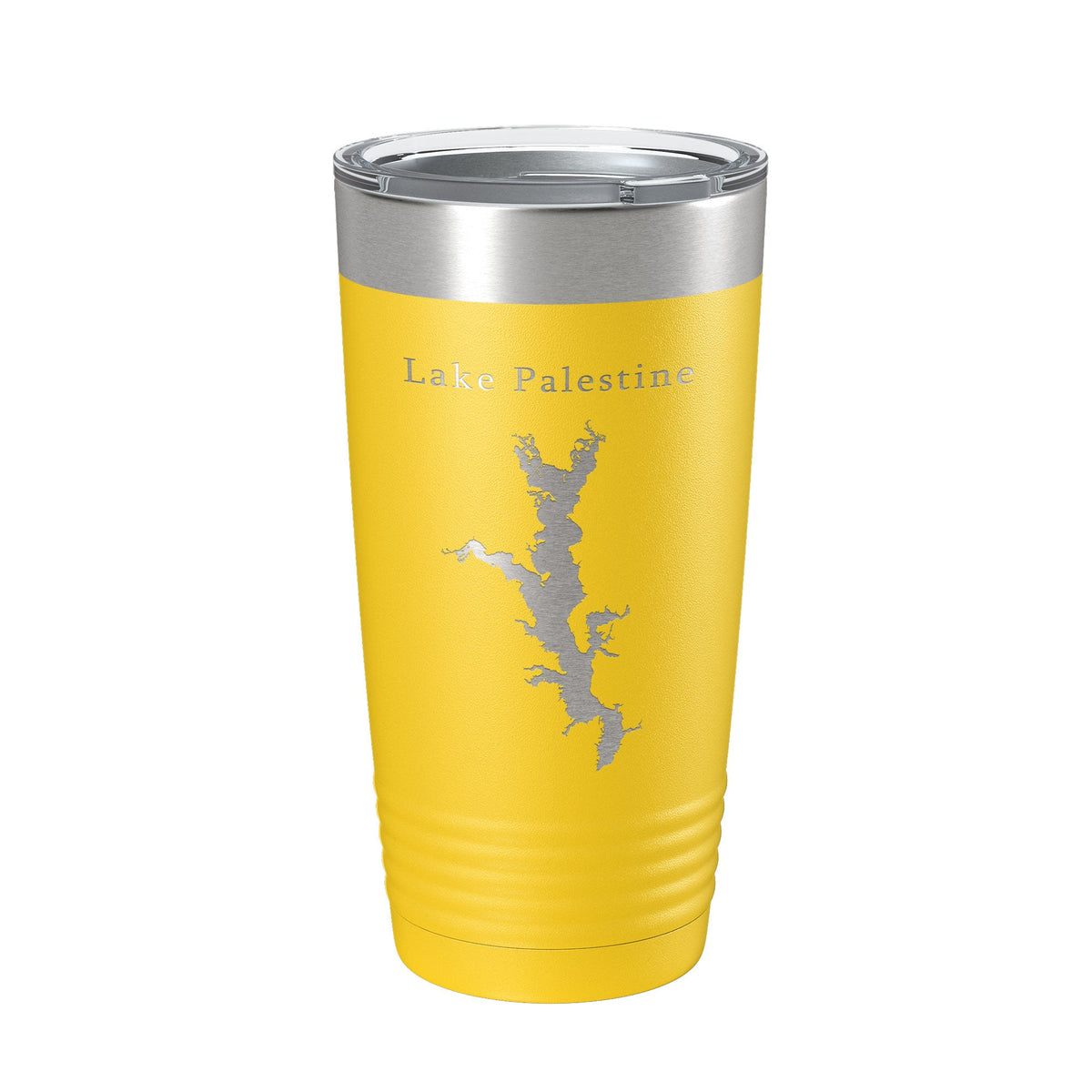 Lake Palestine Map Tumbler Travel Mug Insulated Laser Engraved Coffee Cup Texas 20 oz