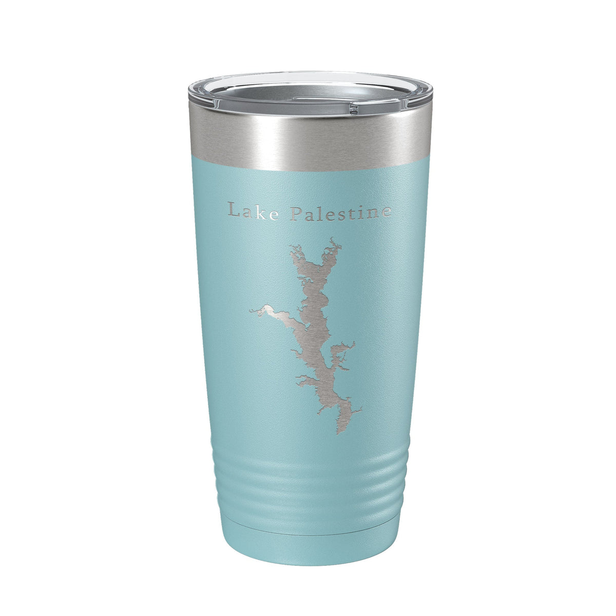 Lake Palestine Map Tumbler Travel Mug Insulated Laser Engraved Coffee Cup Texas 20 oz