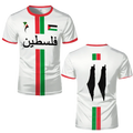Palestine Football Graphic Short Sleeve T-shirt For Sports Outfits